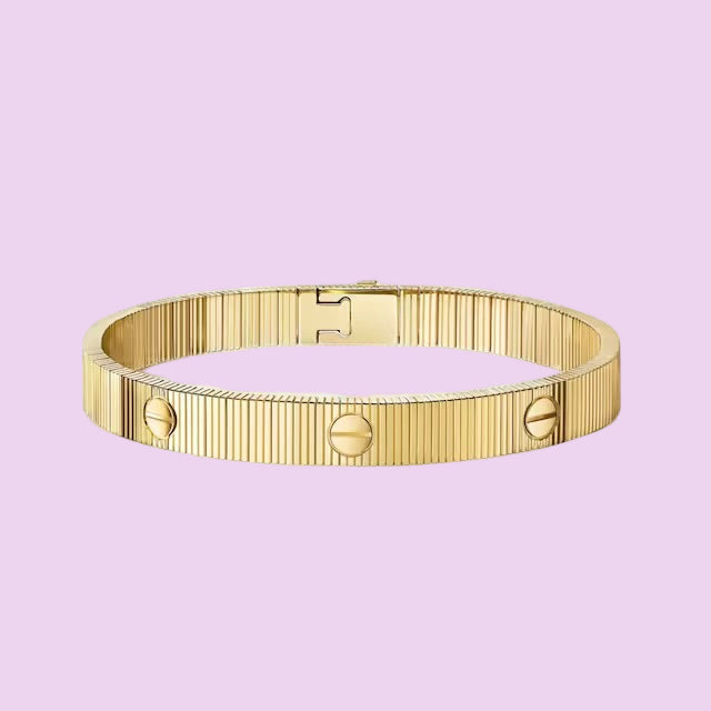 Pré commande : Bracelet Élégance Souple – Or Lumière