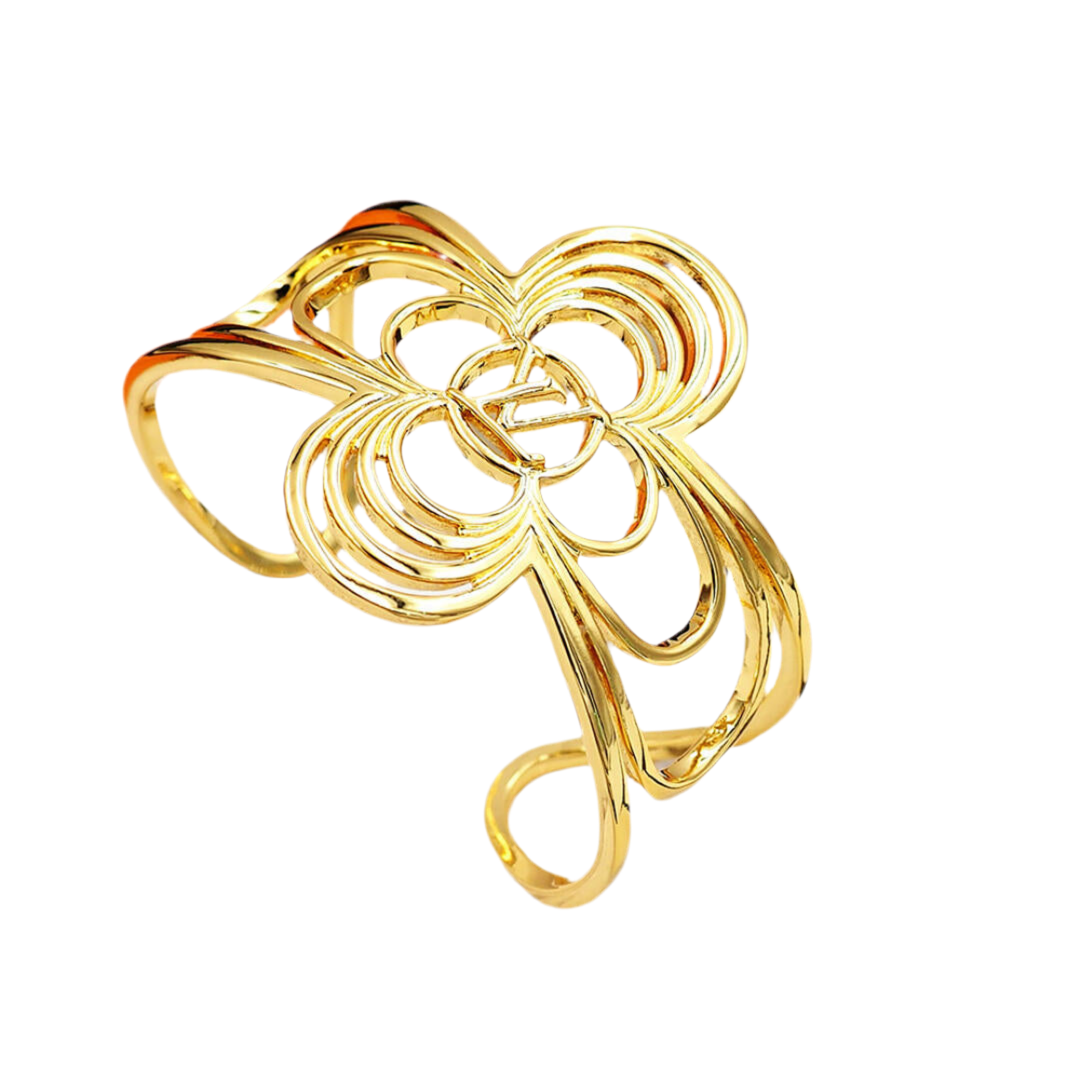 Tiffany – Bracelet Manchette Fleur Sculptée