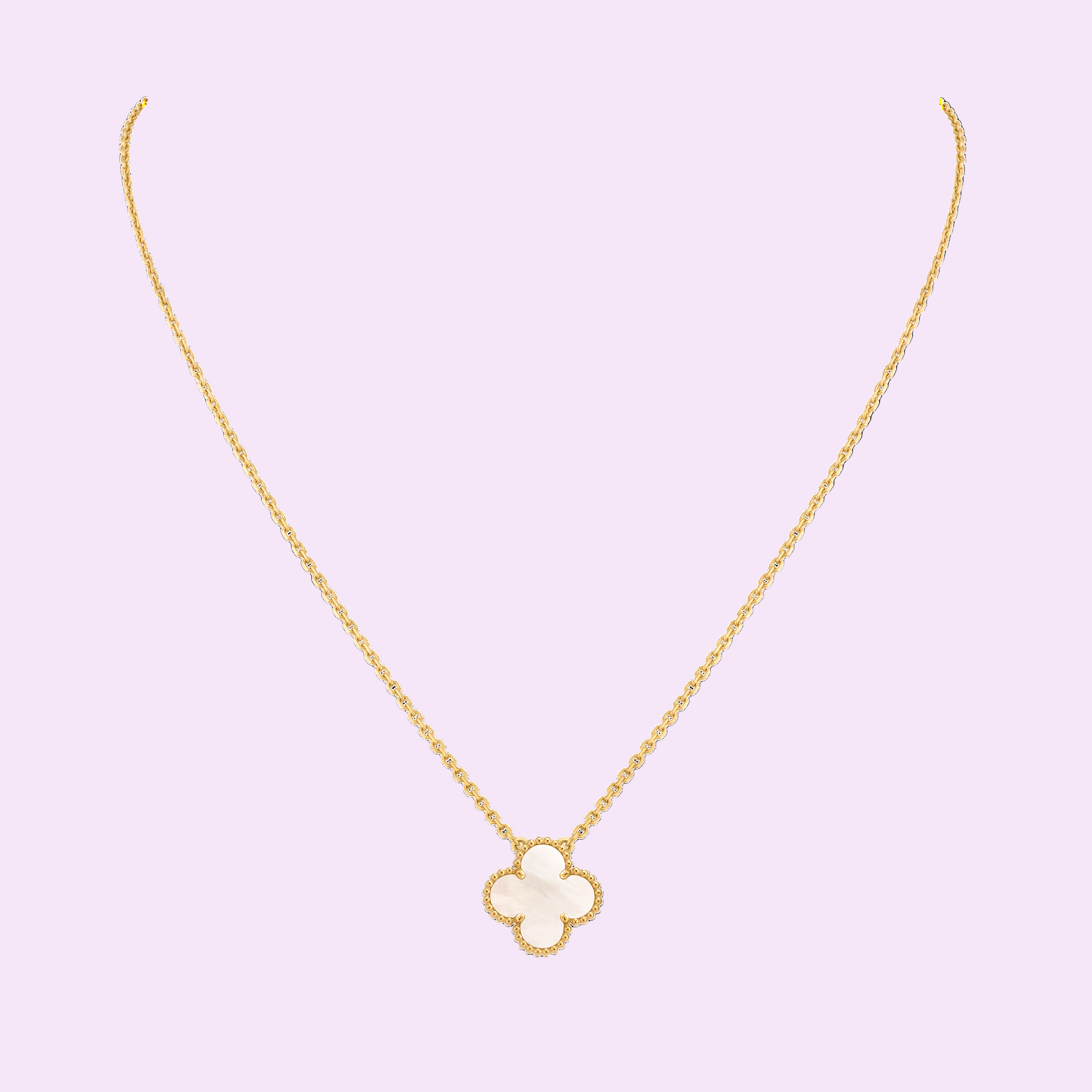 Pré commande : 
Collier Trèfle pendentif noir