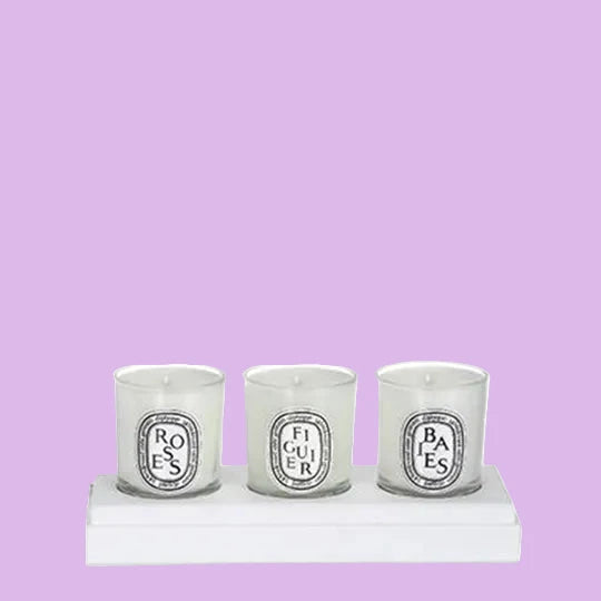 Coffret classique 3 bougies
