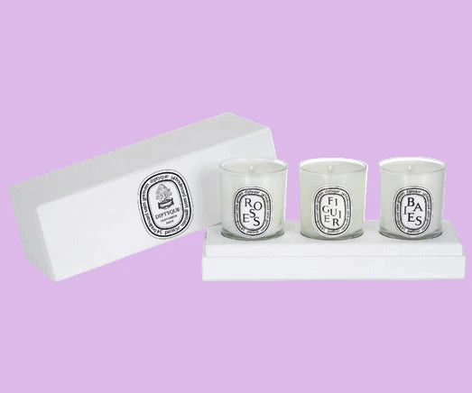 Coffret classique 3 bougies