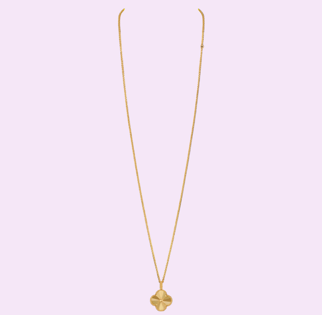 Sautoir Trèfle de Lumière – Or 18K