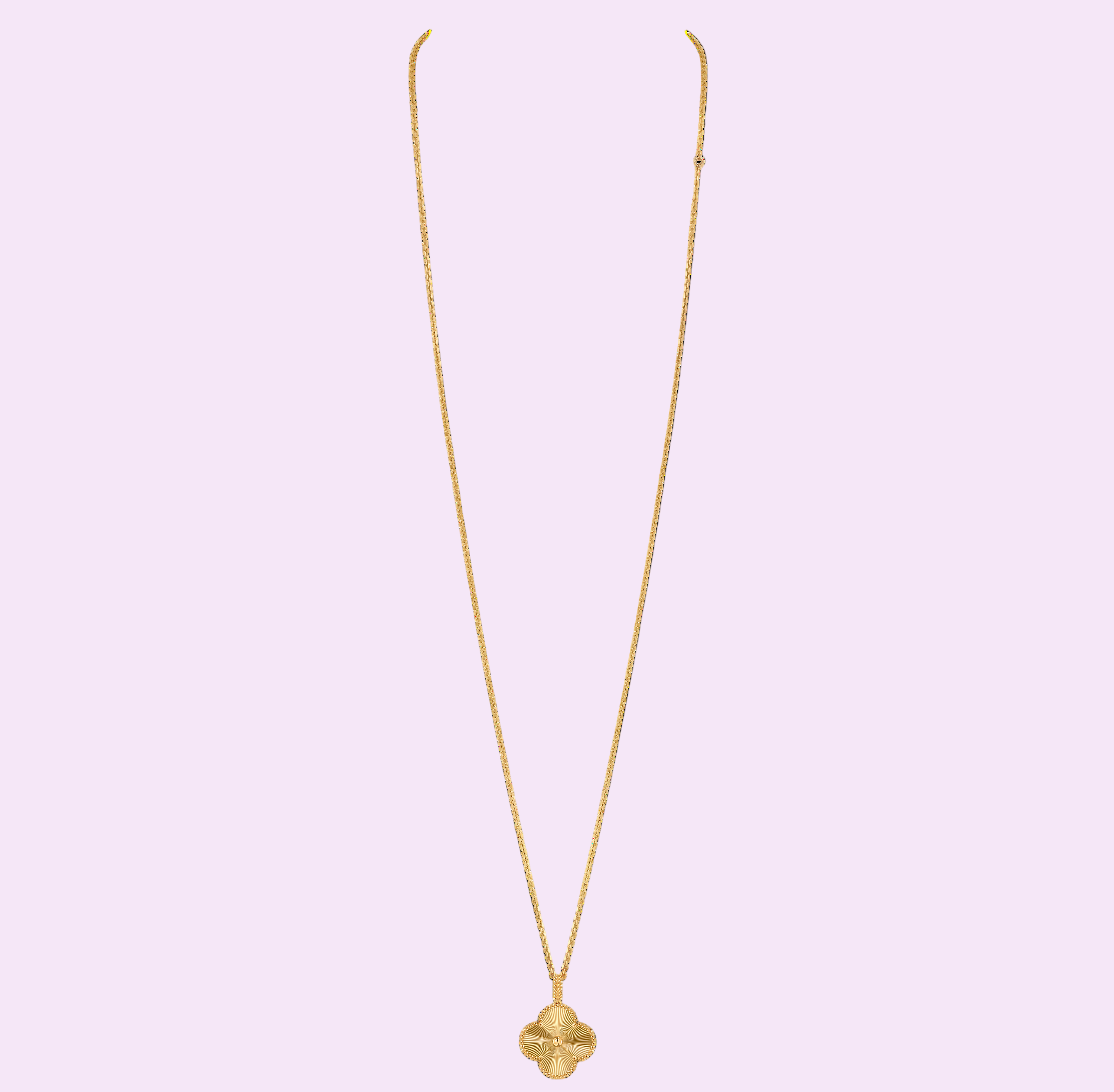 Sautoir Trèfle de Lumière – Or 18K