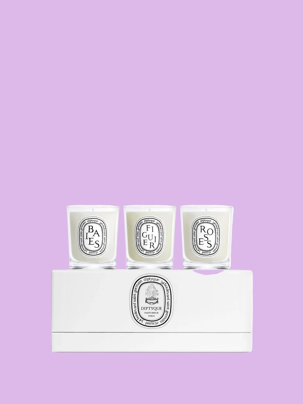 Coffret classique 3 bougies